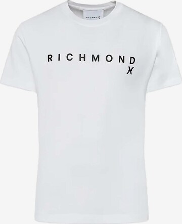 T-Shirt 'Aaron' John Richmond en blanc : devant