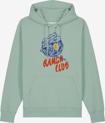 Sweat-shirt 'Ramen Club' Watapparel en vert : devant