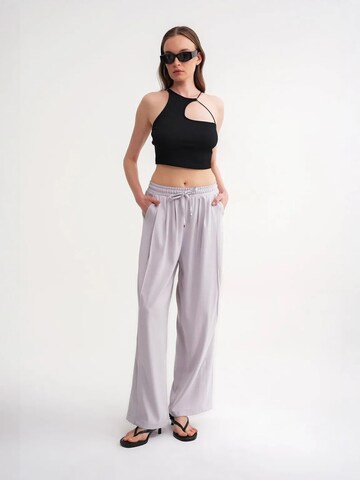 Wide Leg Pantalon MixRay en gris
