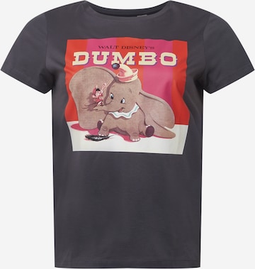 ONLY Carmakoma Shirt 'Dumbo Love' in Grijs: voorkant