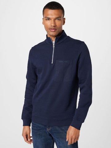 Casual Friday Sweatshirt 'Sebastian' in Blue: front