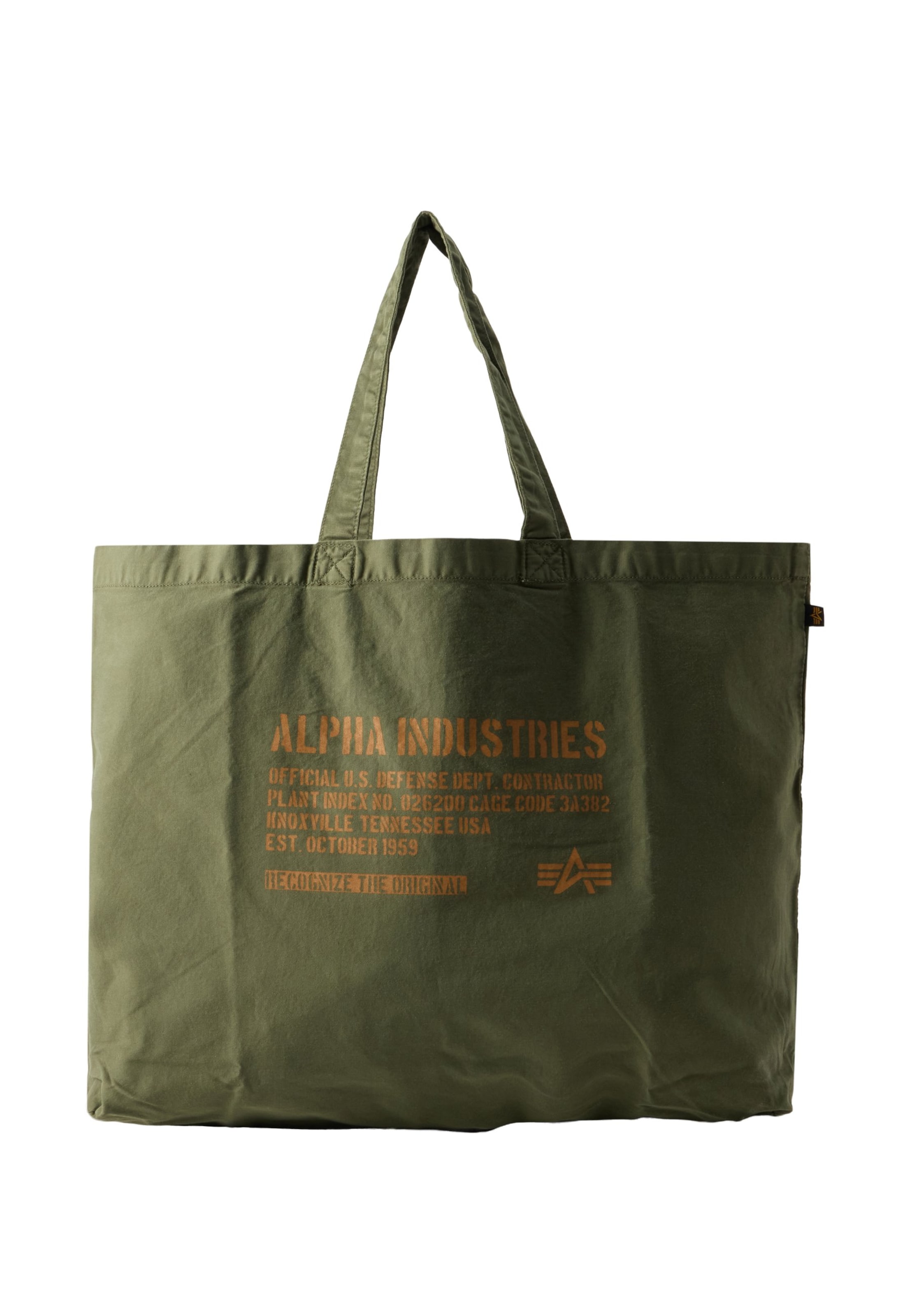 ALPHA INDUSTRIES - Shopper em verde: frente