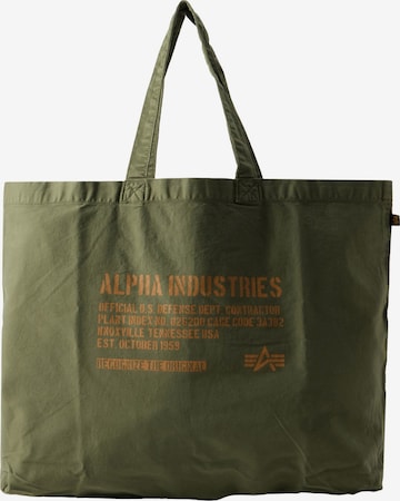 ALPHA INDUSTRIESShopper torba - zelena boja: prednji dio