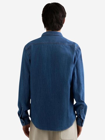 REPLAY Regular fit Button Up Shirt in Blue