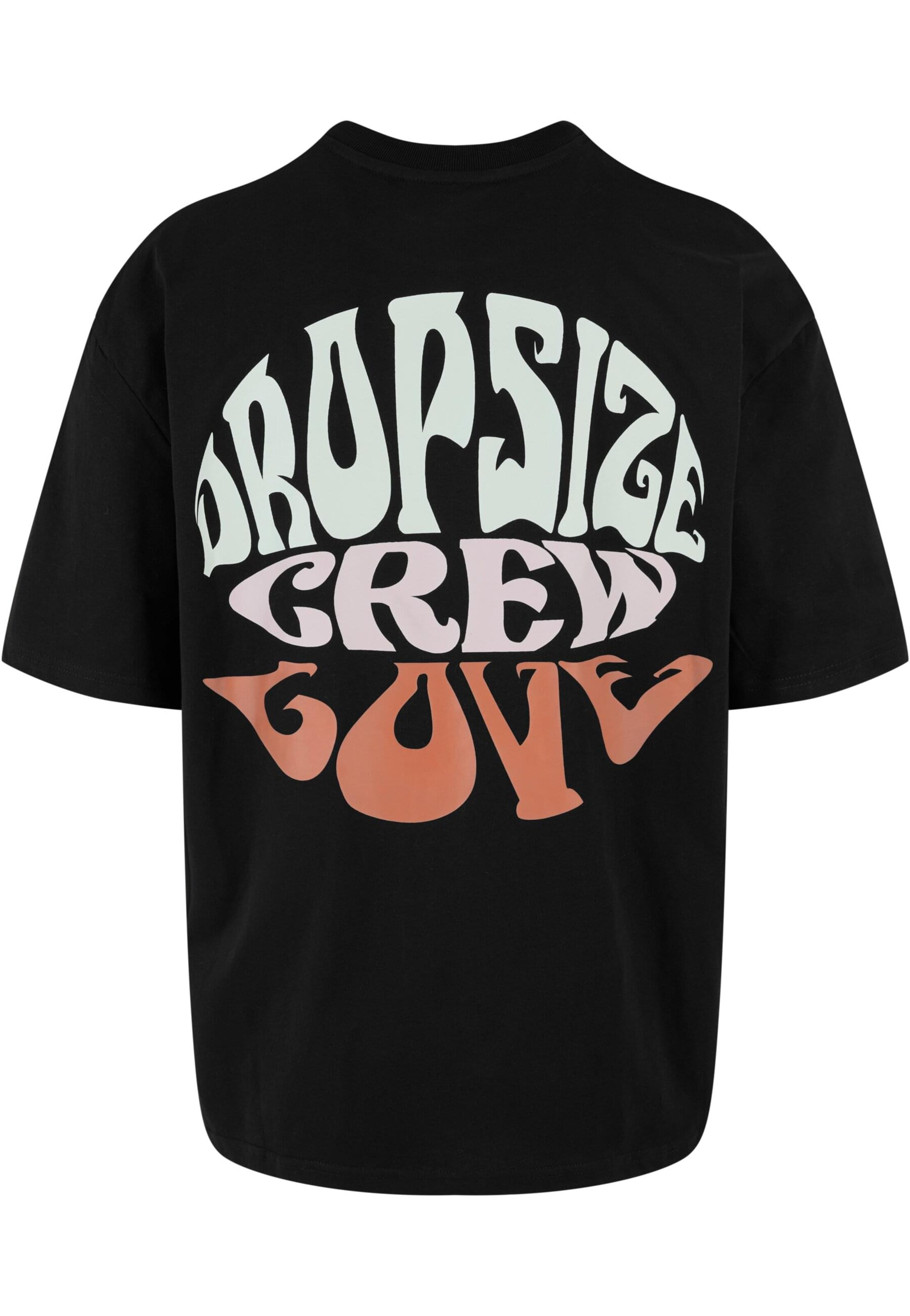 Maglietta 'Crew Love' di Dropsize in nero