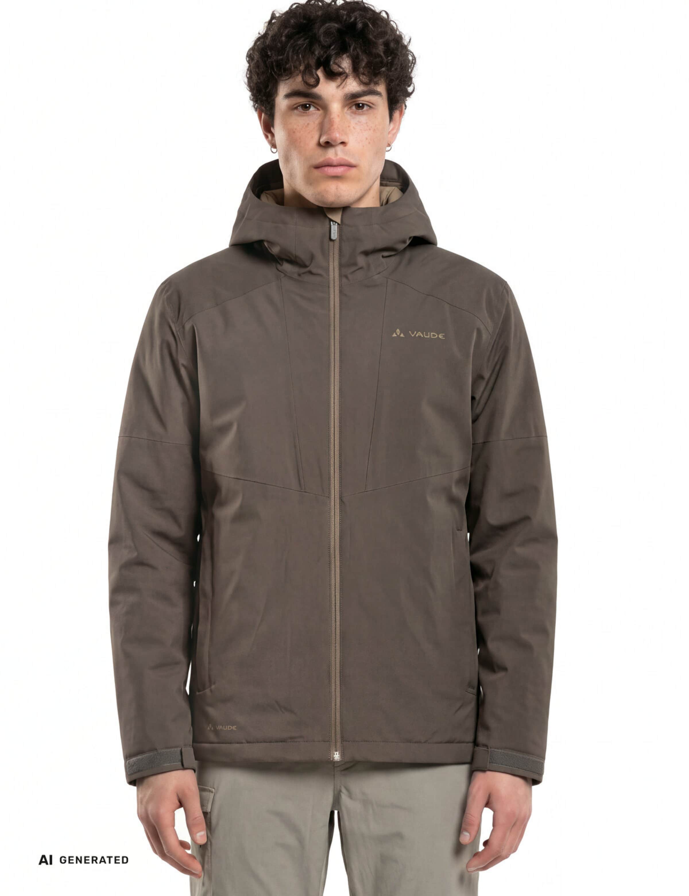 VAUDE Winter jacket in Brown: front