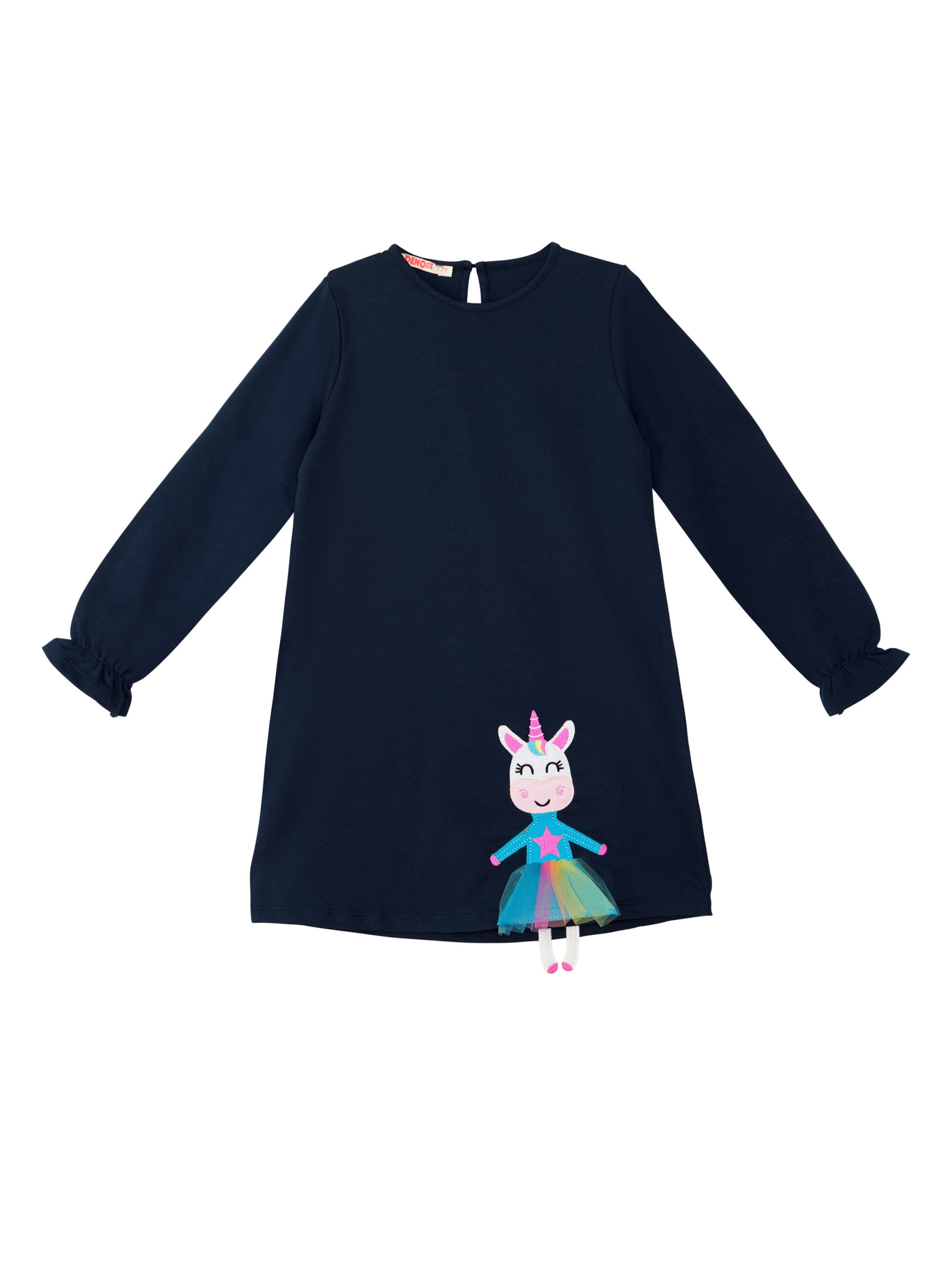Denokids Kleid in Blau: Vorderseite