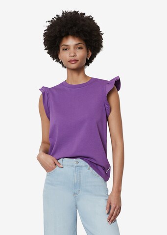 T-shirt Marc O'Polo en violet : devant