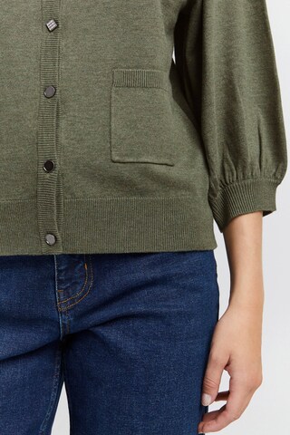 PULZ Jeans Knit Cardigan in Green