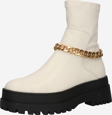 Public Desire Boots 'TESSA' in Beige: voorkant