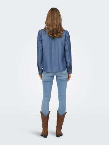 JDY Bluse 'JASPER' in Blau