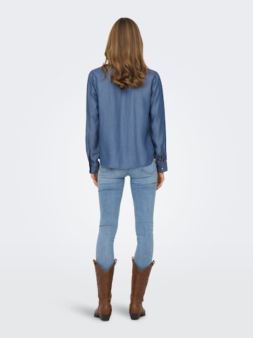 JDY Bluse 'JASPER' in Blau