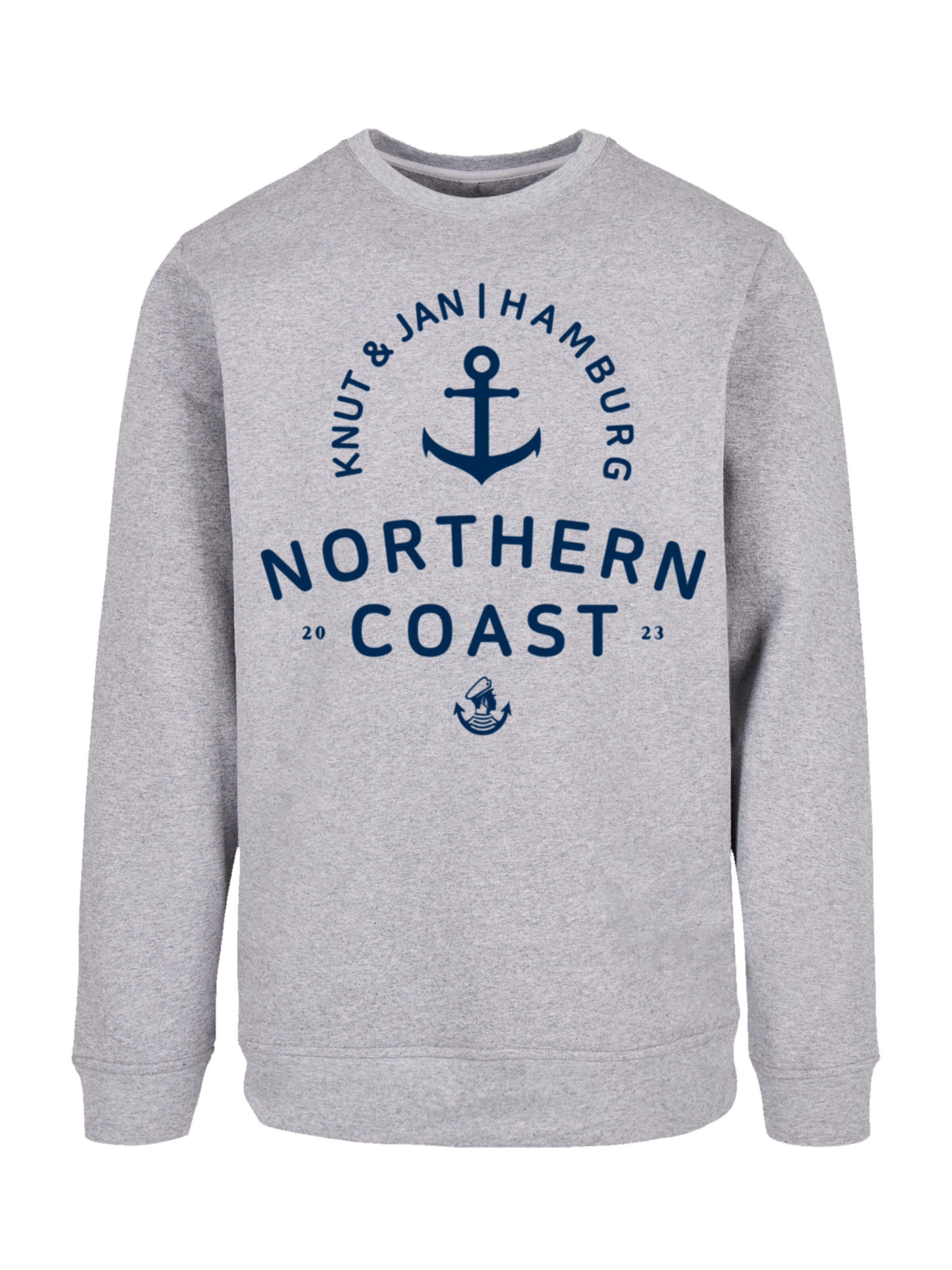 F4NT4STIC Sweatshirt in Grau: Vorderseite