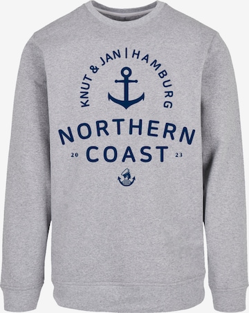 F4NT4STIC Sweatshirt in Grey: front