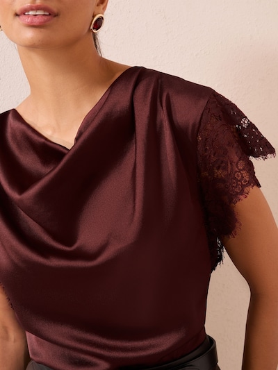 Camicia da donna Friends Like These di colore rosso vino, Visualizzazione prodotti