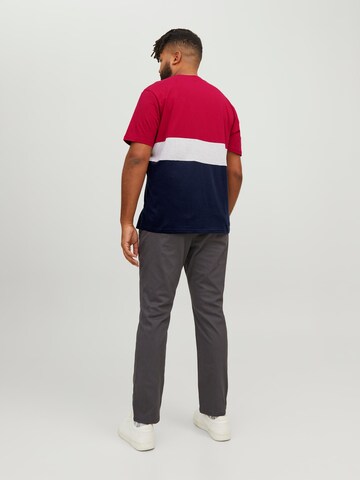 Maglietta 'Reid' di Jack & Jones Plus in rosso