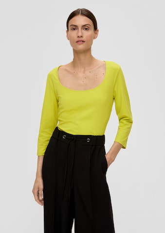 s.Oliver BLACK LABEL Shirt in Yellow: front
