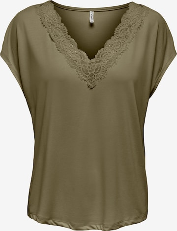 ONLY - Blusa 'Free Life' en verde: frente