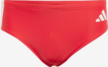 ADIDAS PERFORMANCE Sports swimming trunks '3-Stripes Swim' in Red: front