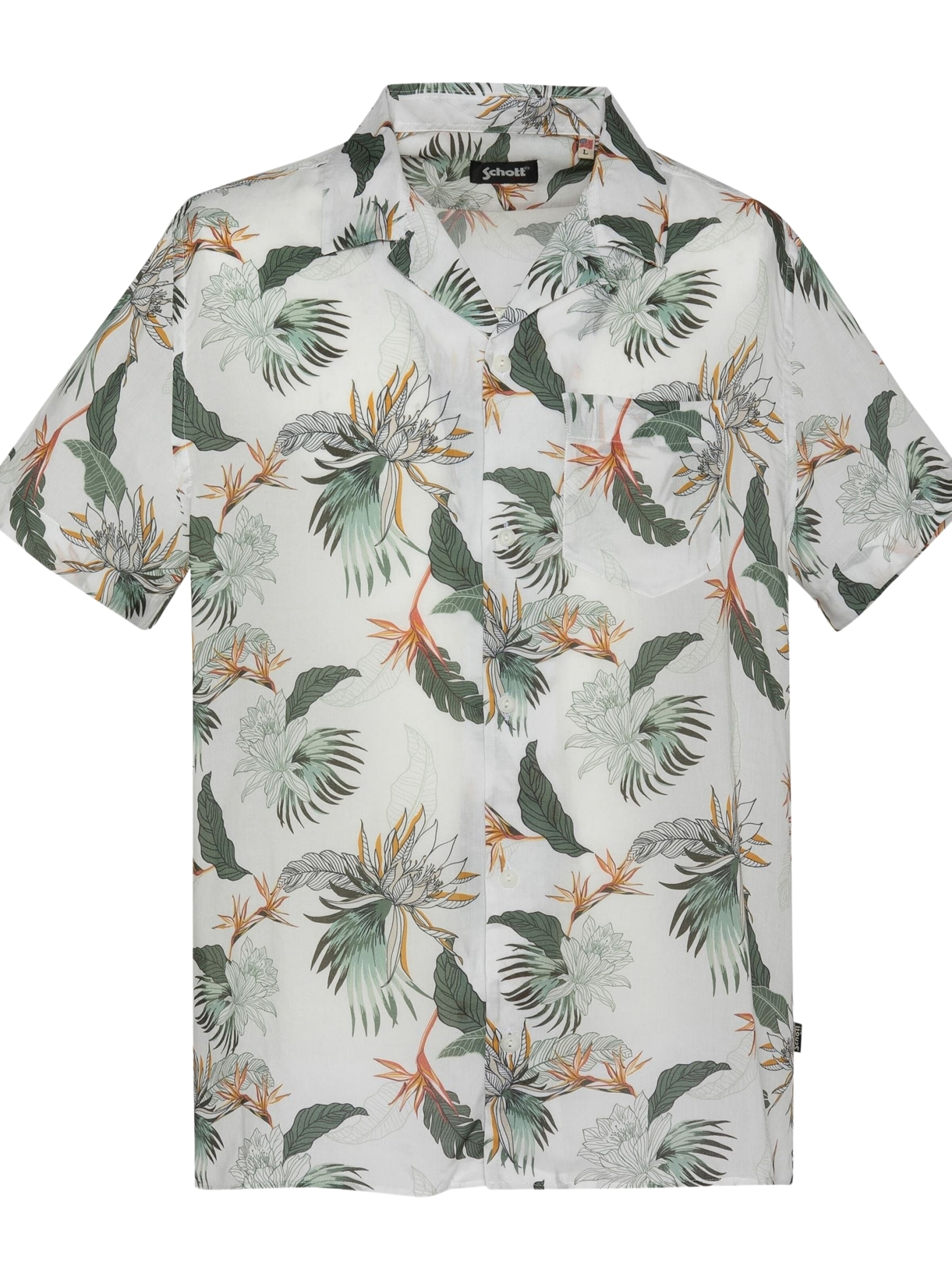 Regular fit Camicia 'SHRIVERA' di Schott NYC in bianco: frontale