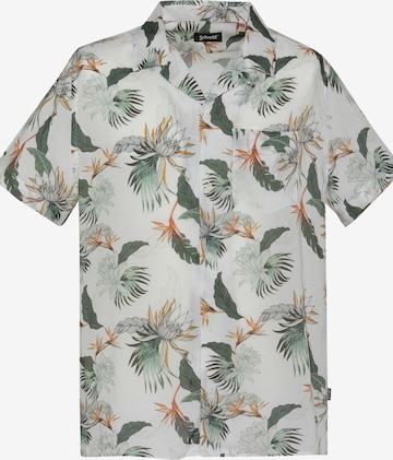 Camicia 'SHRIVERA' di Schott NYC in bianco: frontale