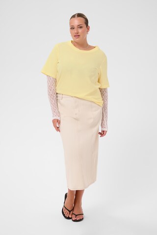 KAFFE CURVE Shirt in Yellow