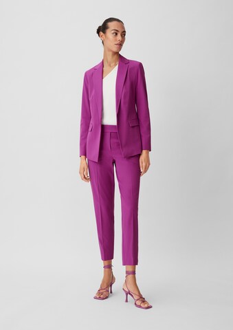 COMMA Regular Pantalon in Lila: voorkant