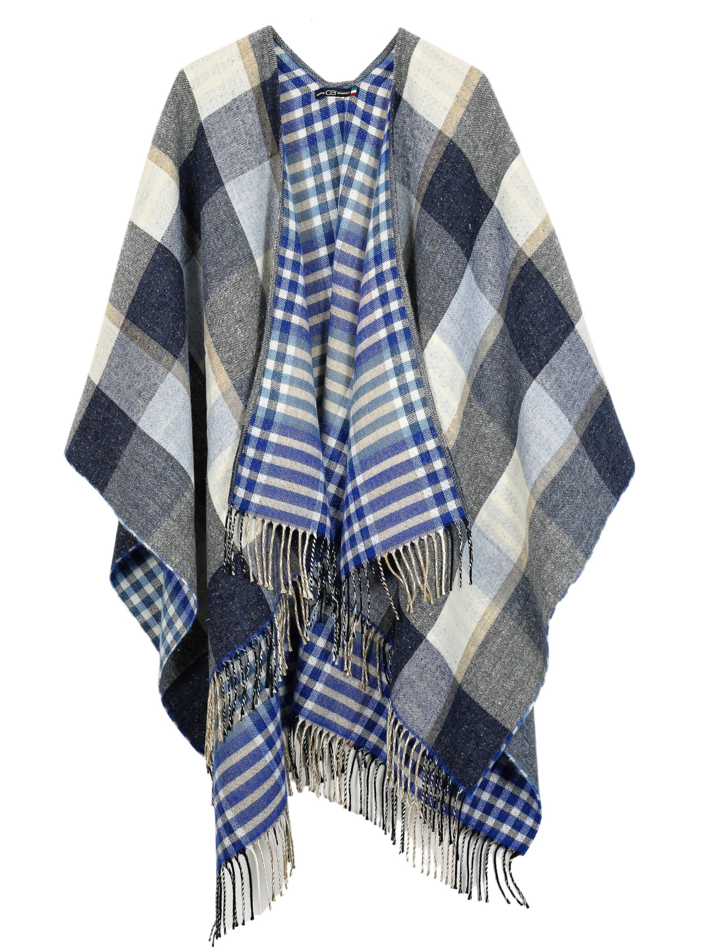 COLLEZIONE ALESSANDRO Cape 'Bella' in Blue