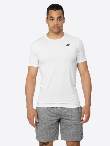 4F Performance shirt in White: front