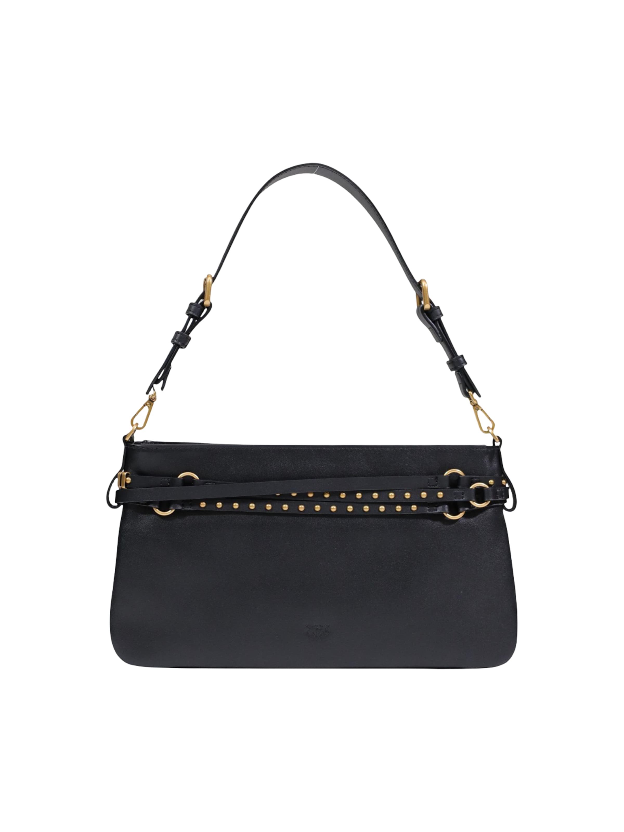 PINKO Skuldertaske 'BELT BAG CLASSIC VITELLO MORBI 106176 A0QO' i sort