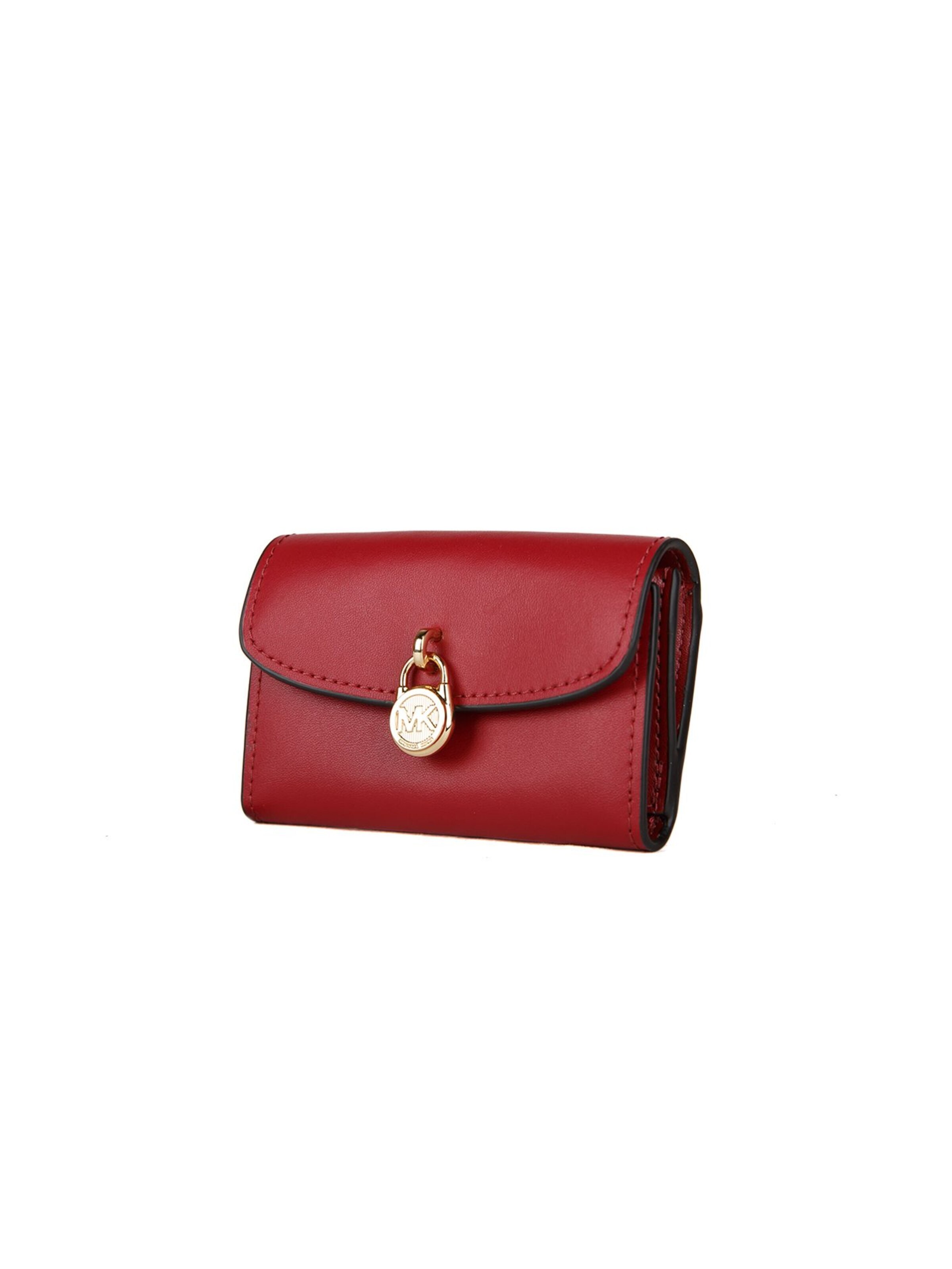 Michael Kors Wallet 'Lyra Extra-Small Trifold Wallet' in Red