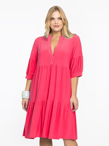 Yoek Shirt Dress 'Dolce' in Pink: front