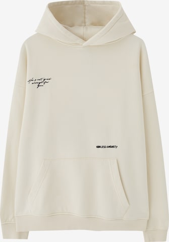 Pull&Bear Sweatshirt in Beige: predná strana