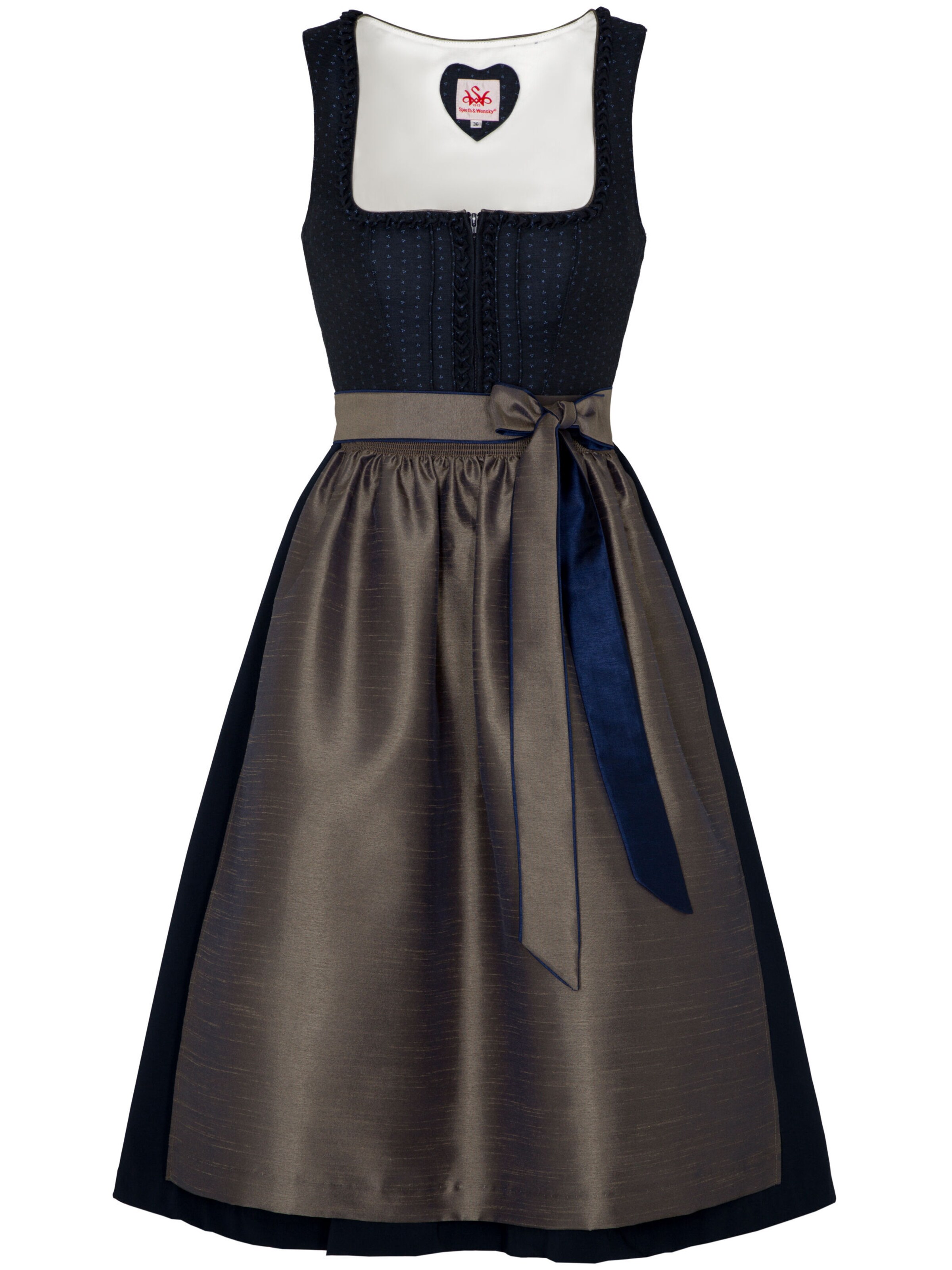 Dirndl 'Debby' SPIETH & WENSKY en noir : devant