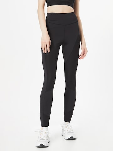 Skinny Pantalon de sport 'Lulu' ABOUT YOU en noir : devant