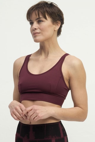 Kismet Yogastyle Bralette Sports Bra 'Rami -Ruby' in Purple: front