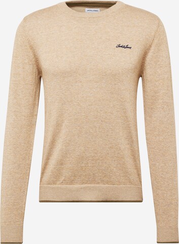 JACK & JONES Trui 'BRANDY' in Beige: voorkant