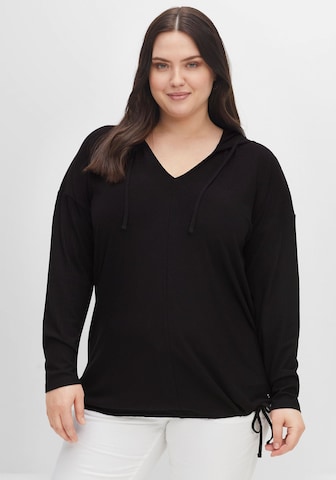 SHEEGO - Camiseta en negro: frente