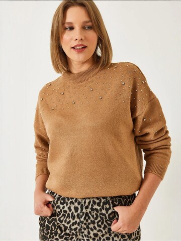 Bianco Lucci Pulóver 'Pullover' - barna