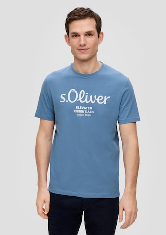 s.Oliver T-shirt i blå: framsida
