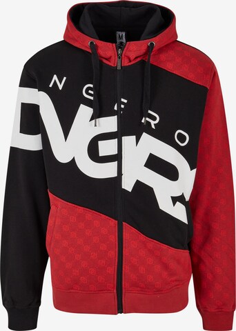 Dangerous DNGRS Zip-Up Hoodie 'Veli' in Red: front