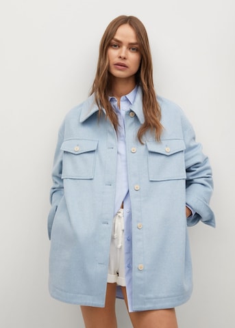 Veste mi-saison MANGO en bleu : devant