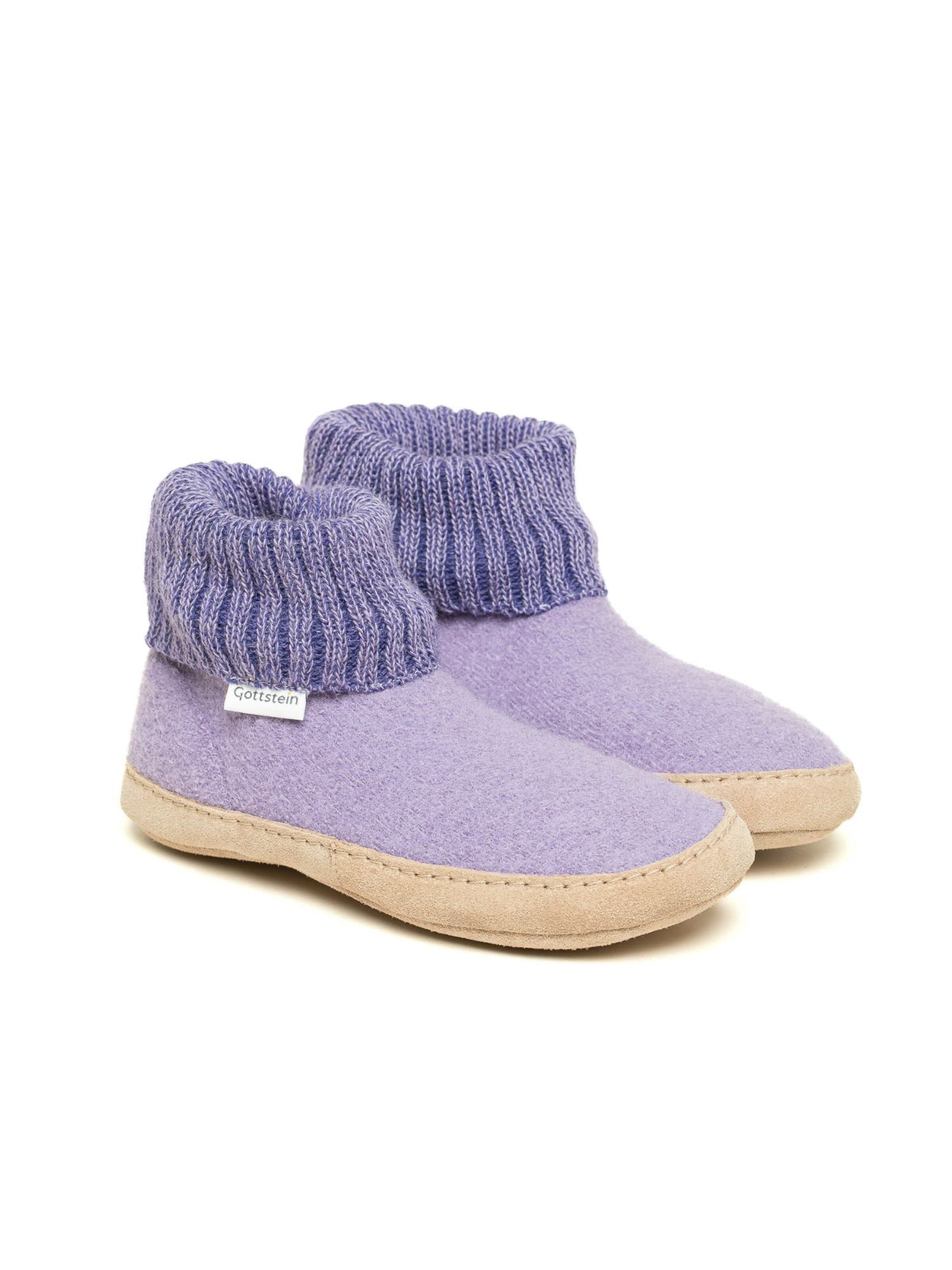 Gottstein Slippers 'Hüttenschuhe Dakota' in Purple