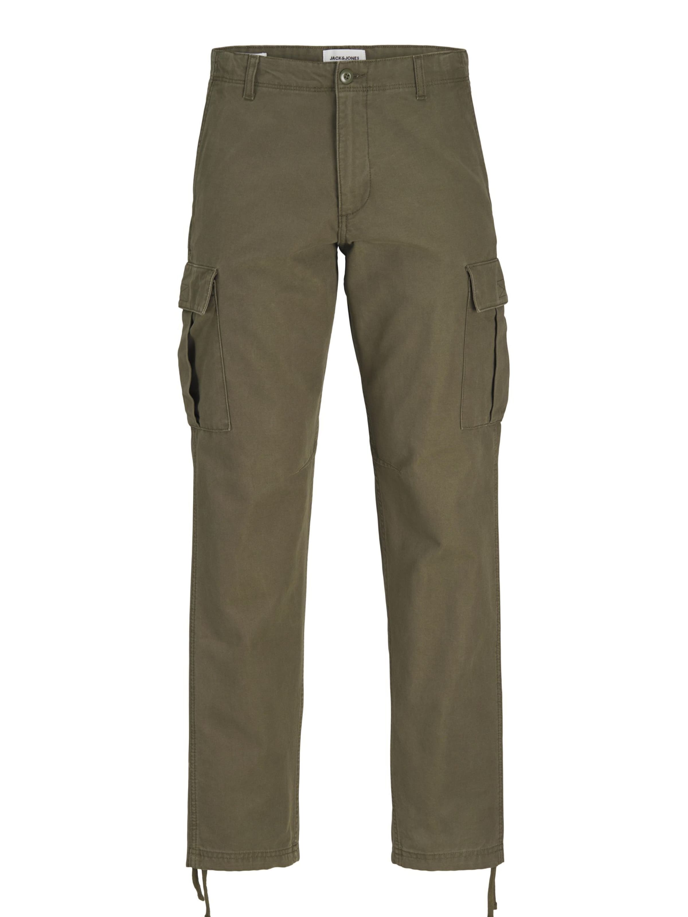 Pantalon cargo 'JPSTKane JJBarkley' JACK & JONES en vert : devant