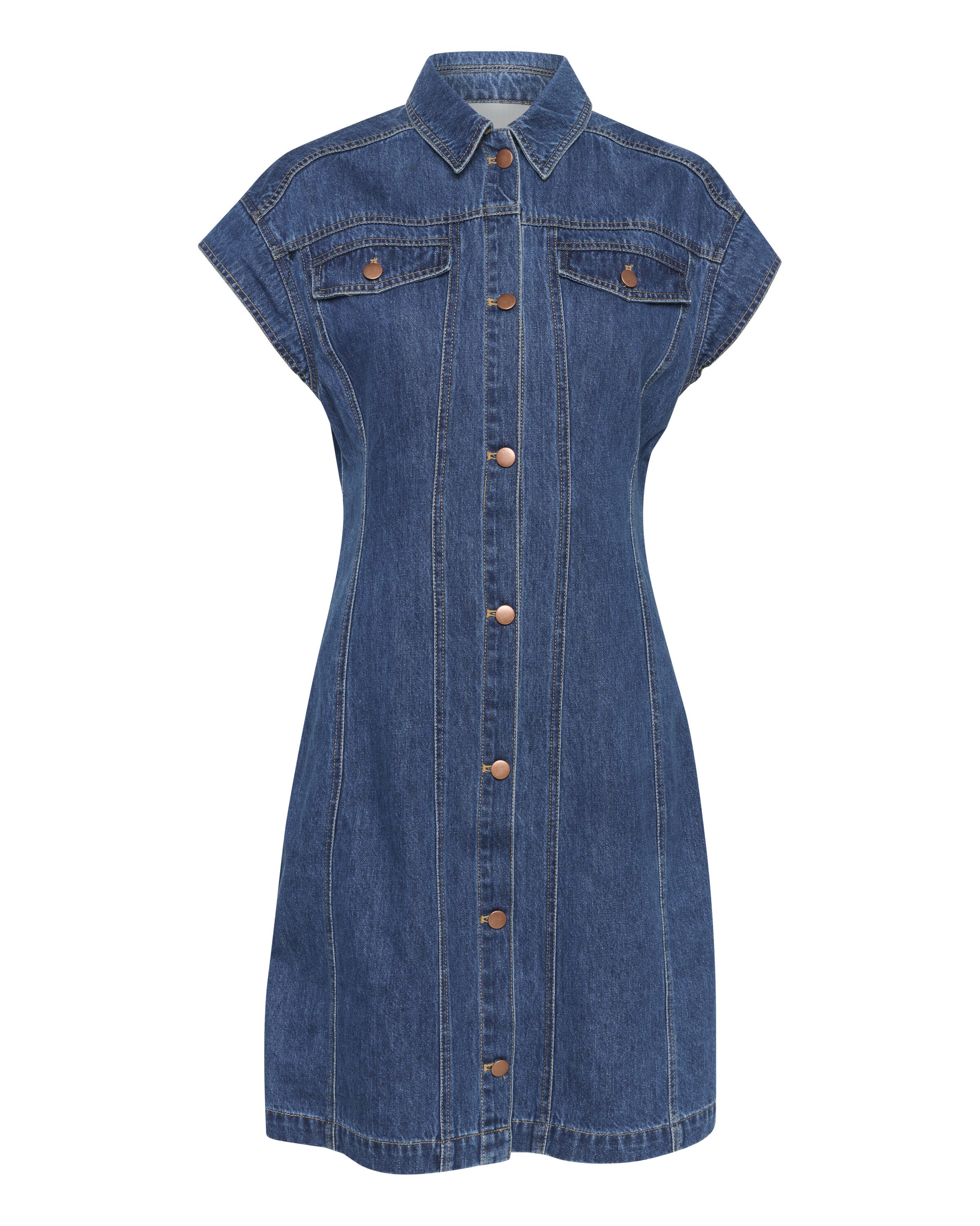 Robe-chemise 'Joann ' SAINT TROPEZ en bleu : devant