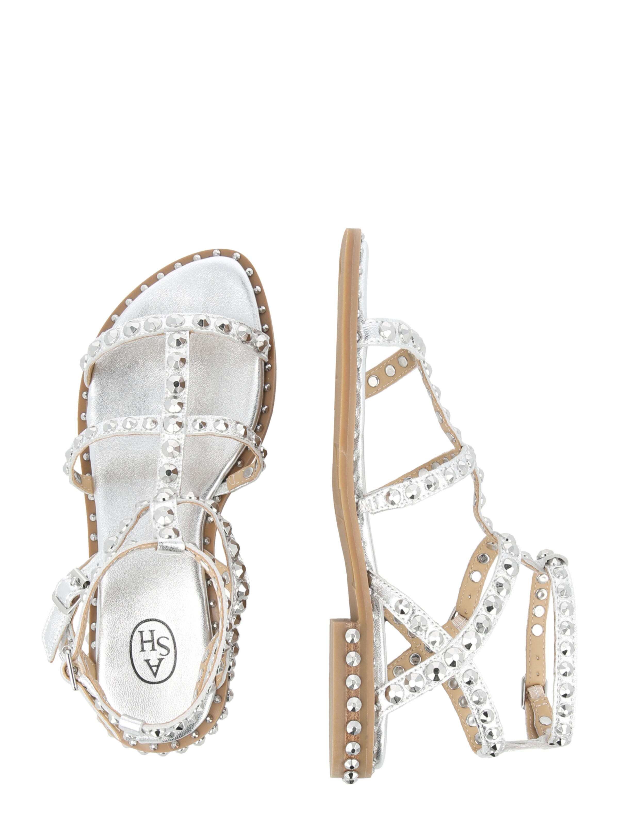 ASH - Sandalias con hebilla 'PRECIOUS08' en plata