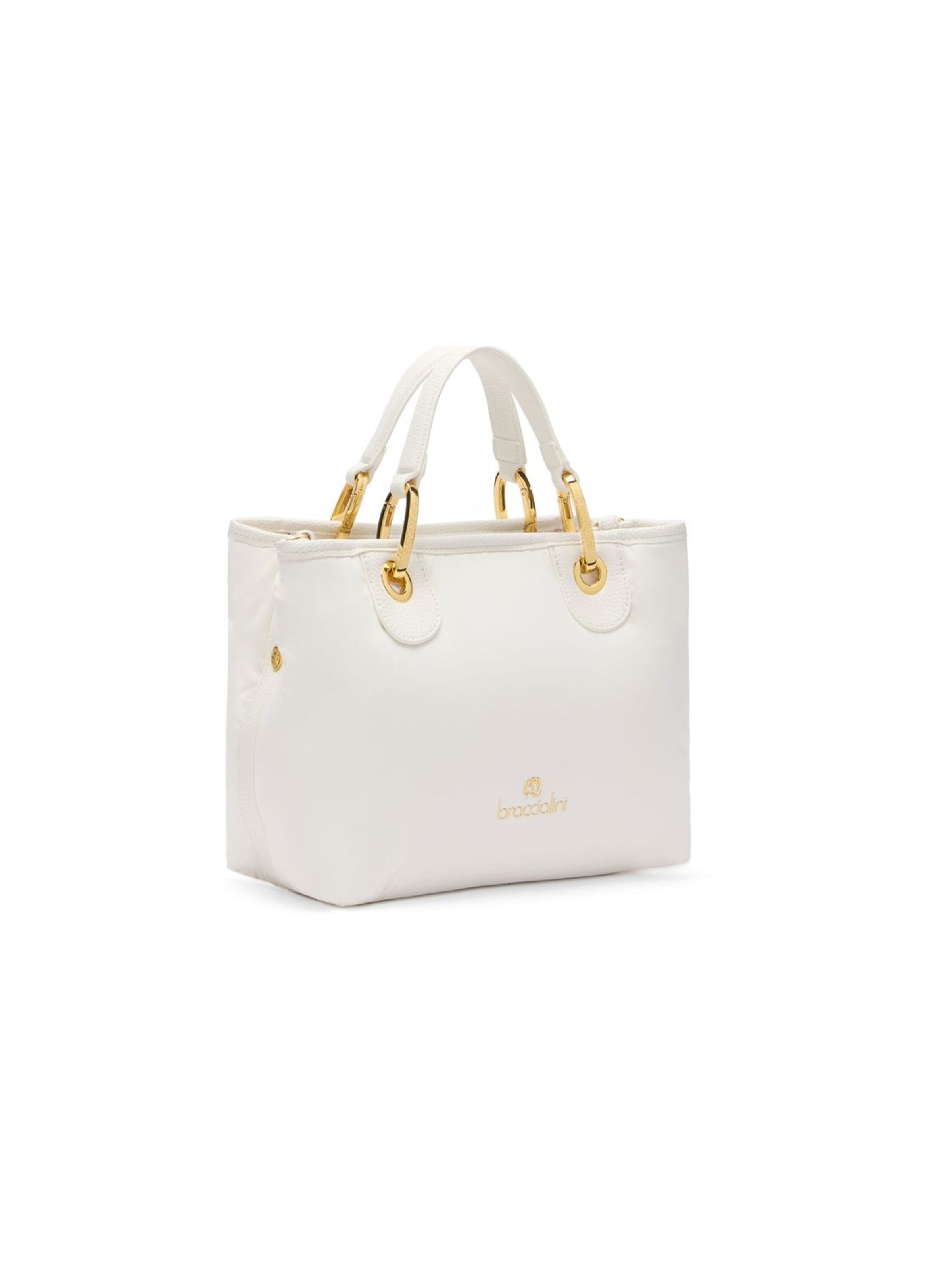Borsa a mano 'Beth Puffy' di Braccialini in bianco