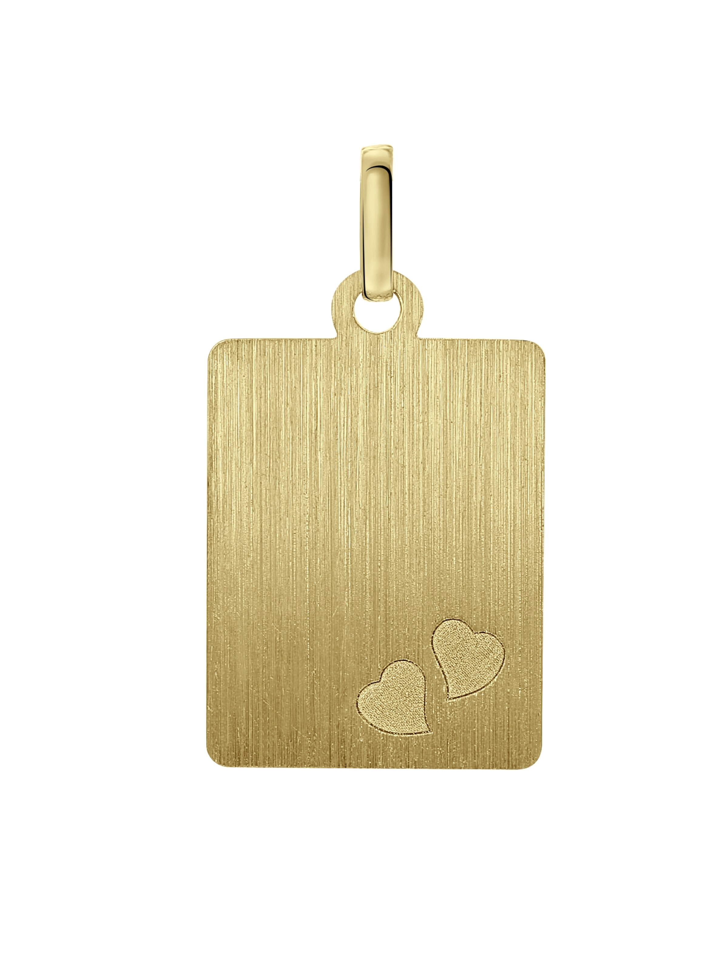 Lucardi Anhänger in Gold: Vorderseite