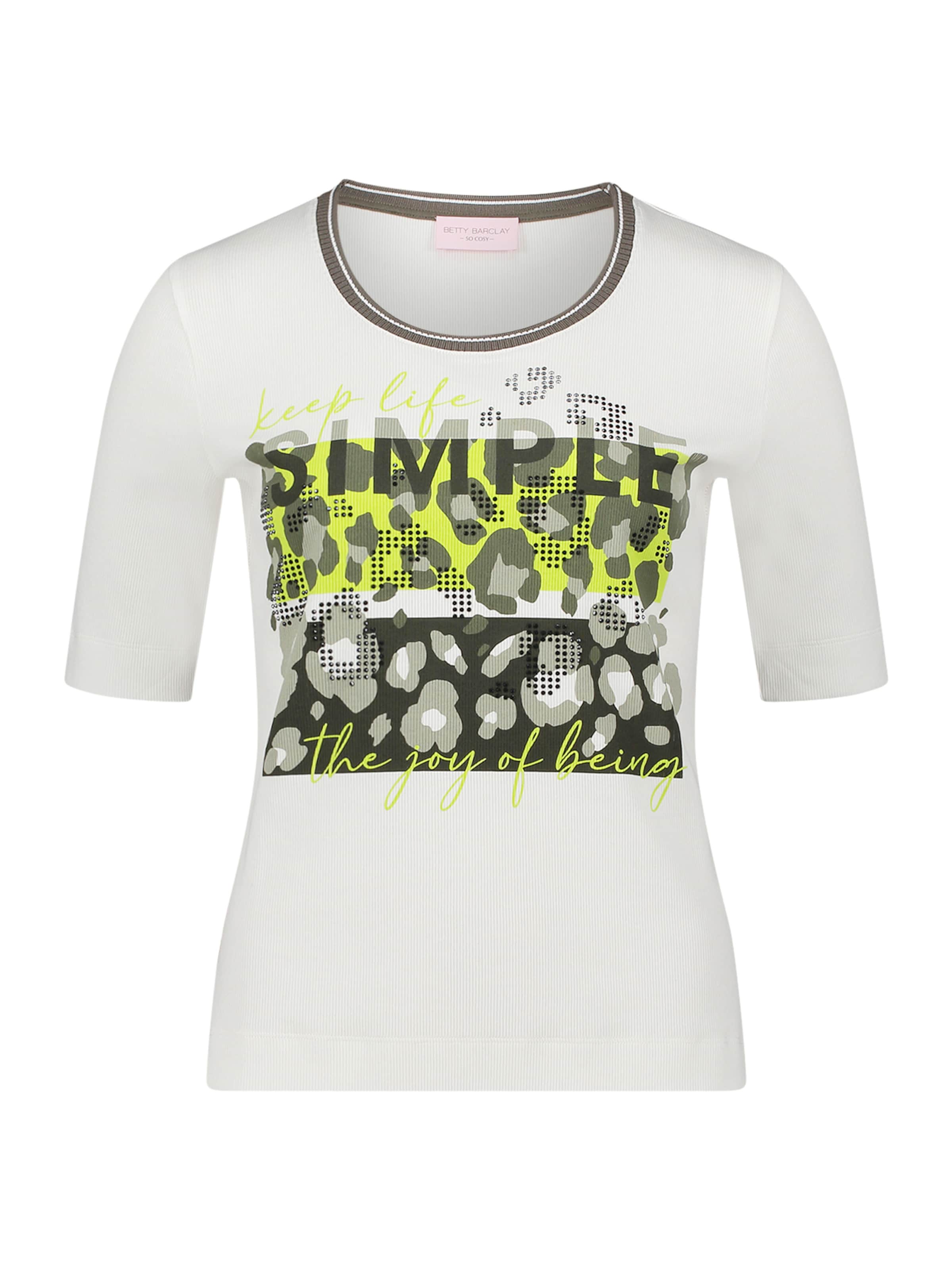 T-shirt Betty Barclay en blanc : devant