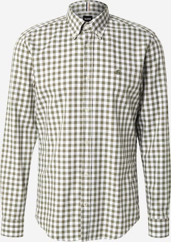 Chemise 'ROAN' BOSS en vert : devant